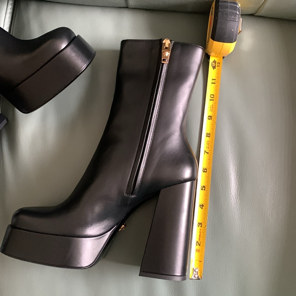 Versace Square Toe Platform Bootie - Picture 4 of 5